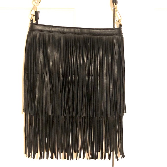 Fringe Faux Leather Crossbody Bag - Picture 4 of 13